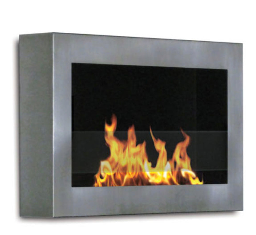 Stainless Wall Mount Fireplace