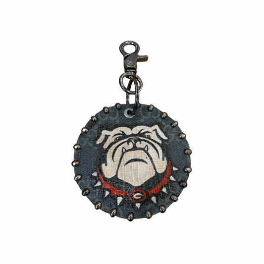 Gucci Key Chain with Bulldog Handpainted
