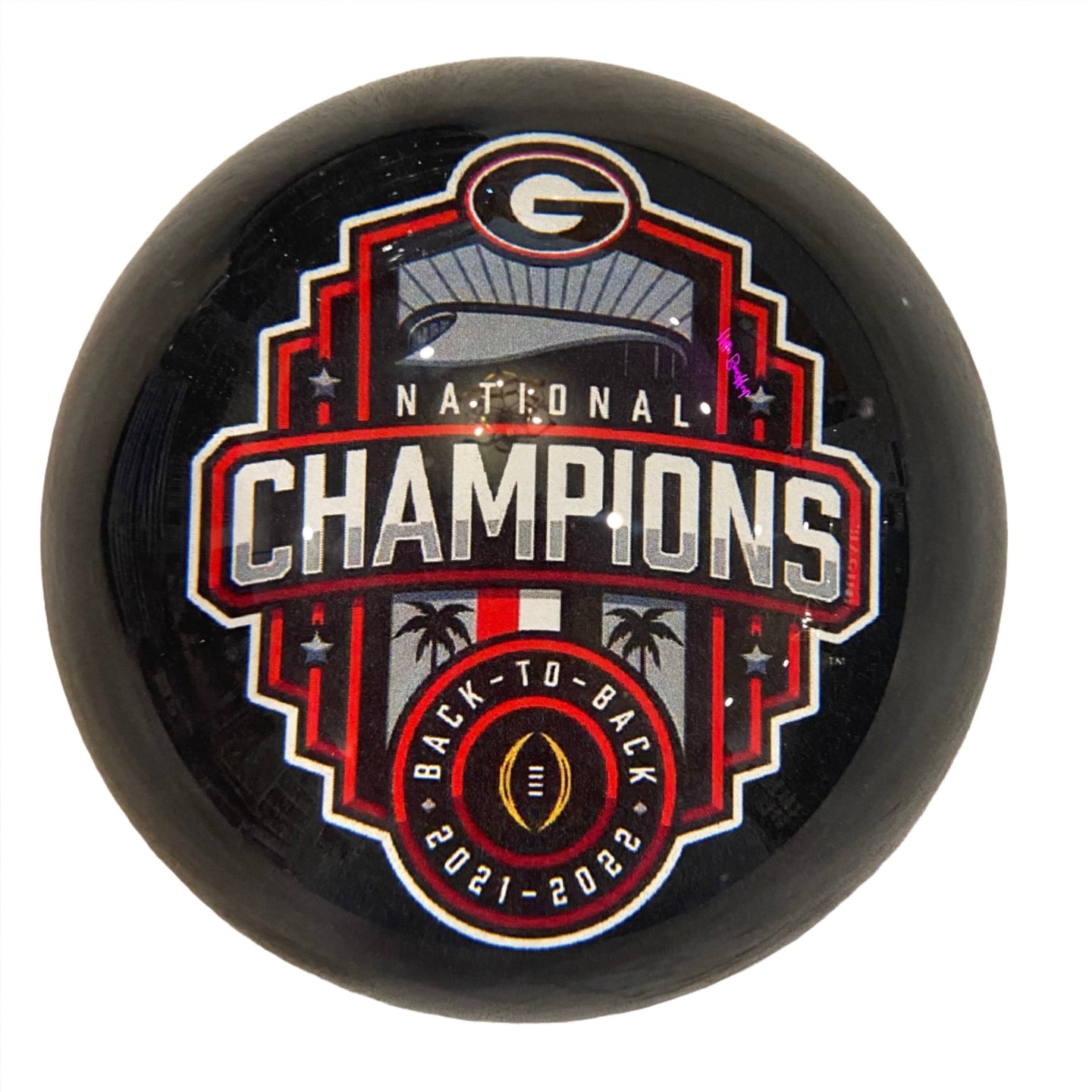 UGA Back to Back Championship Paperweight