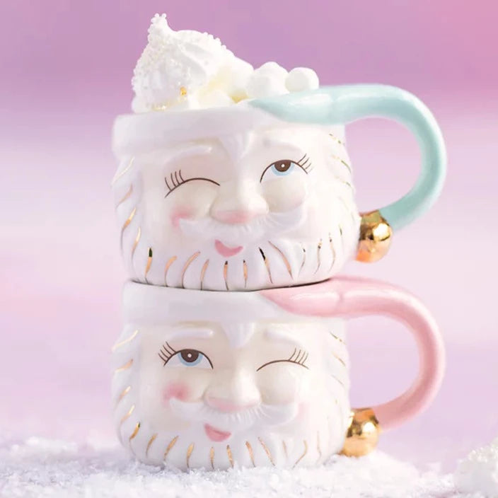 Glitterville Papa Noel Mugs