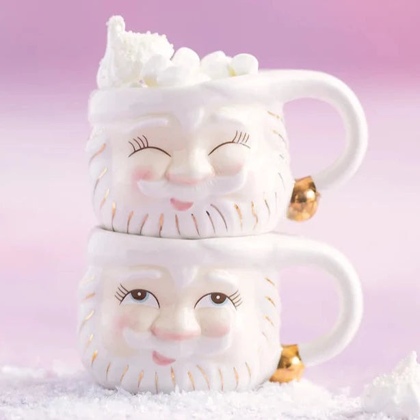 Glitterville Papa Noel Mugs