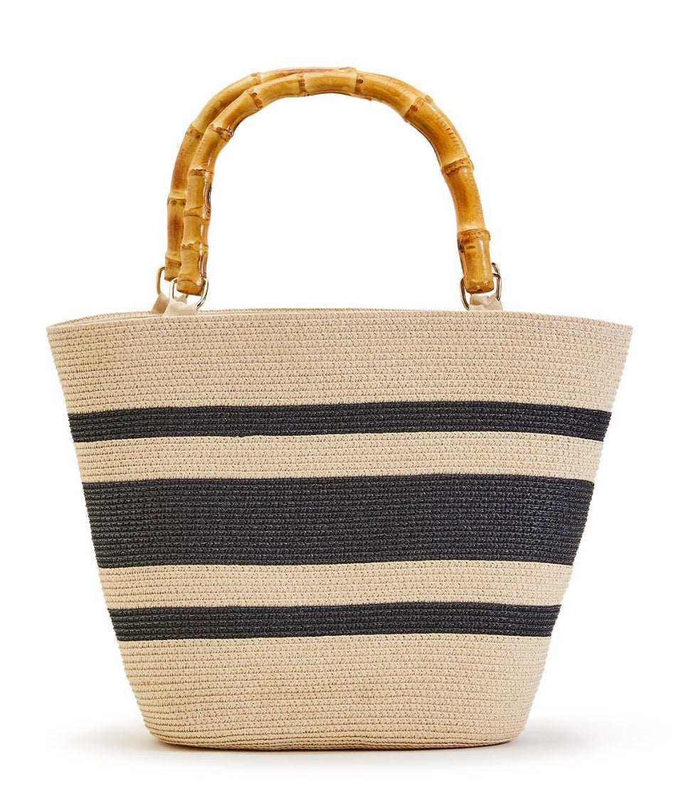 Tote Bag with Bamboo Handle