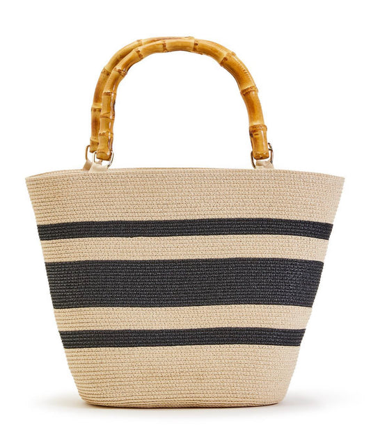 Tote Bag with Bamboo Handle