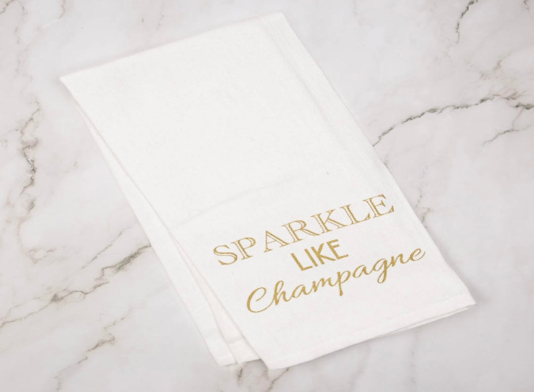 Sparkle Like Champagne Hand Towel