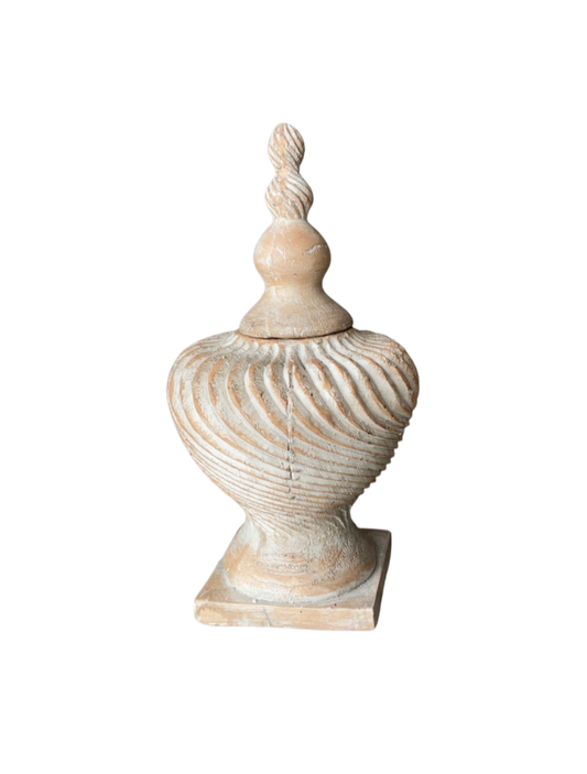 Lidded Swirl Finial