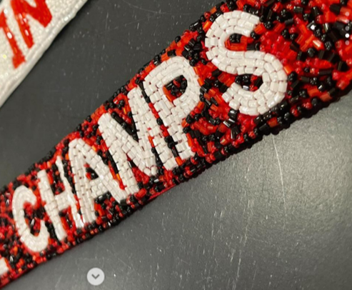 2021-2022 UGA National Champs Beaded Purse Strap