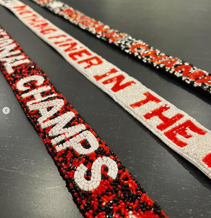 2021-2022 UGA National Champs Beaded Purse Strap