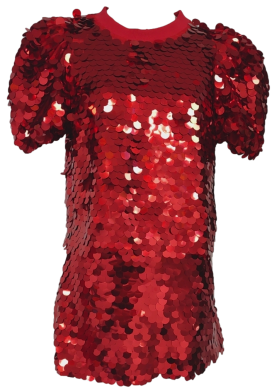 Queen of Sparkles Red Sequin Skirt