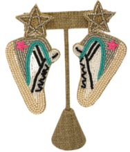 Load image into Gallery viewer, Sneaker Beaded Earrings
