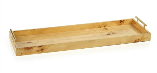 Zodax Burl Wood 30" Tray